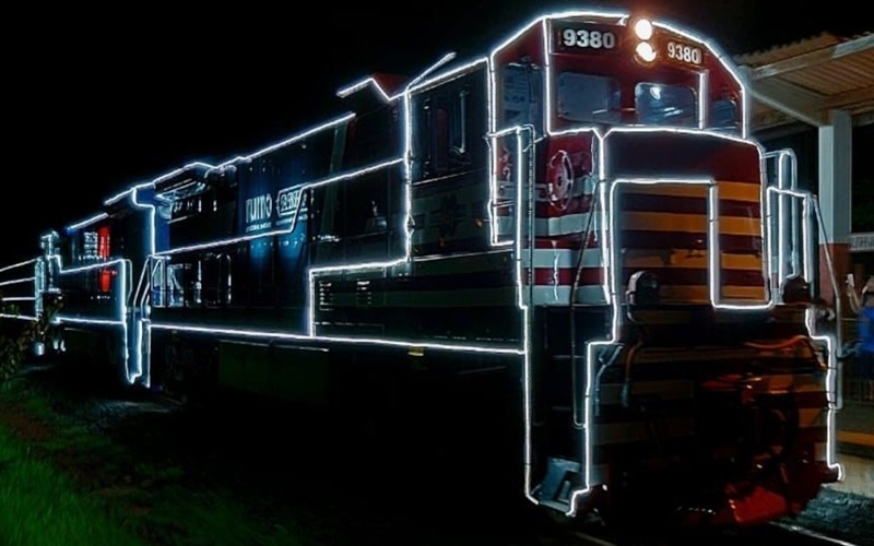 Este ano o Trem iluminado irá passar por Araraquara e região!