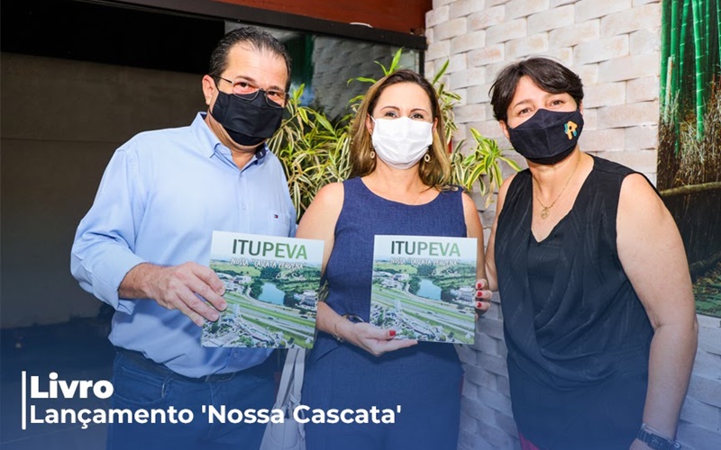 Prefeito recebe Elis e exemplares do ‘Nossa Cascata Pequena’ doados à Itupeva!