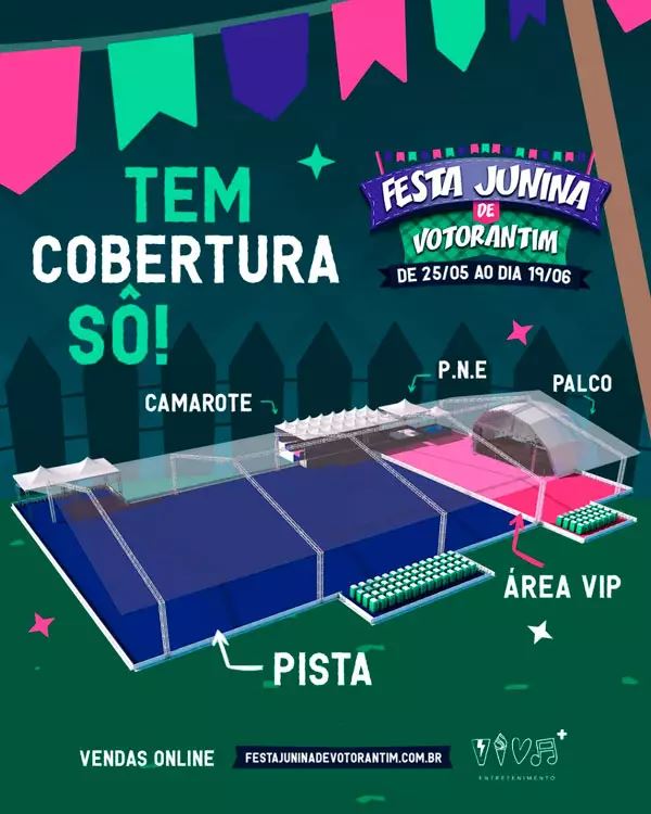 Começou a Festa Junina de Votorantim no Interior de SP