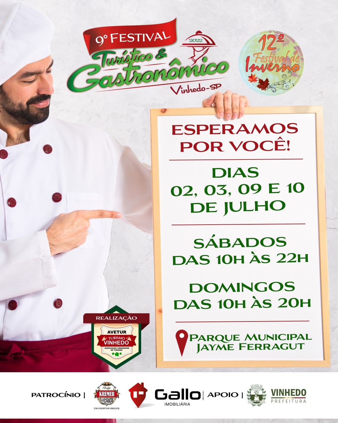 Acontece em Vinhedo o 9º Festival Turístico e Gastronômico