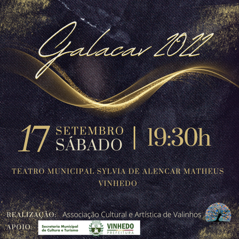 Teatro Municipal de Vinhedo reúne academias de dança da região no Galacav 2022!