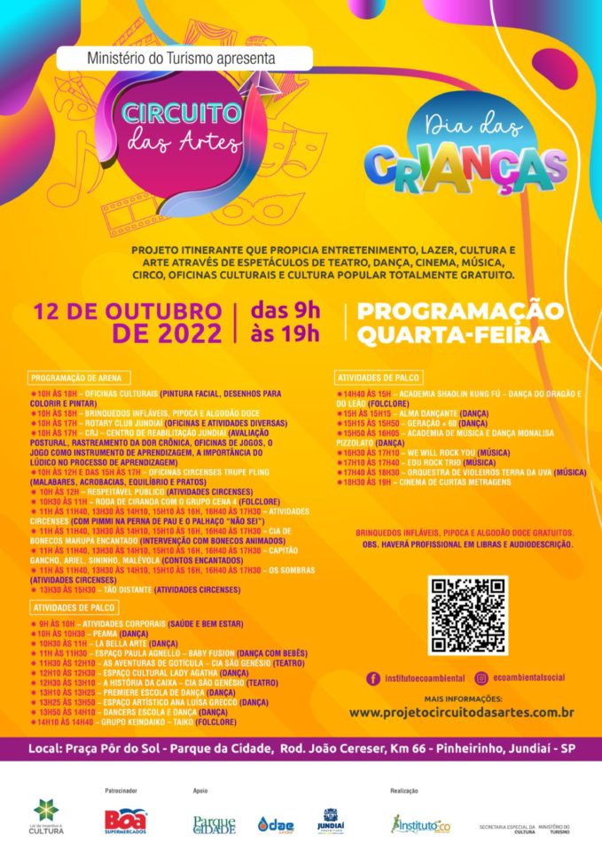 Confira a Programação Especial Para o Dia das Crianças em Jundiaí