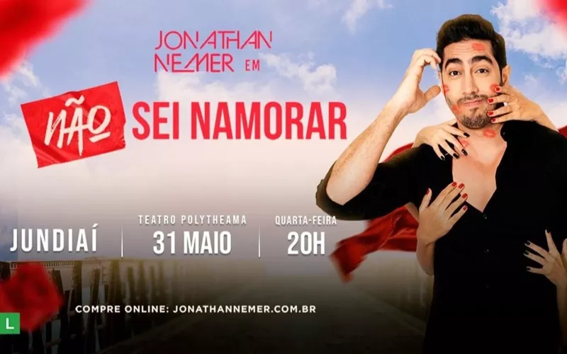 Jundiaí: Humorista Jonathan Nemer se apresenta na próxima quarta (31)!