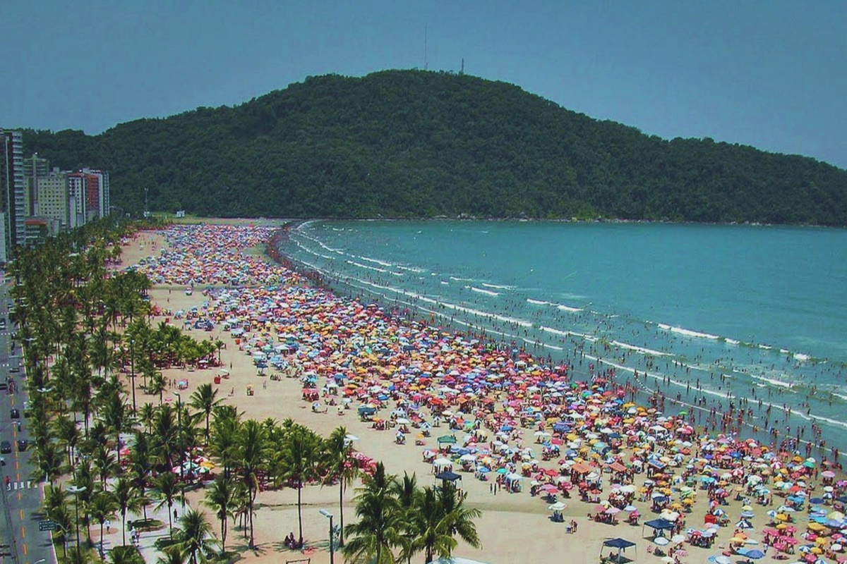 Praia do Jardim Real em Praia Grande