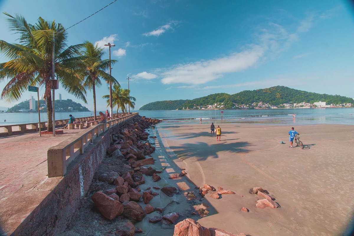 Praia do Gonzaguinha em São Vicente - SP