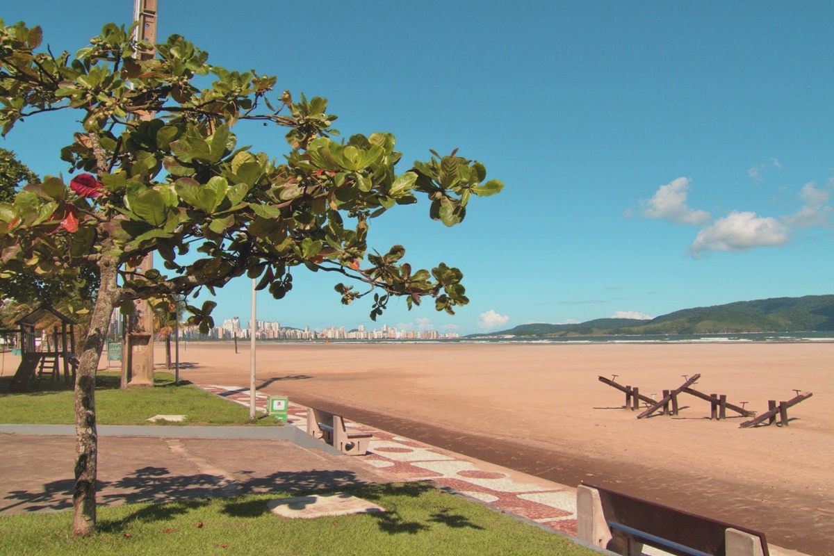 Praia da Pompéia em Santos