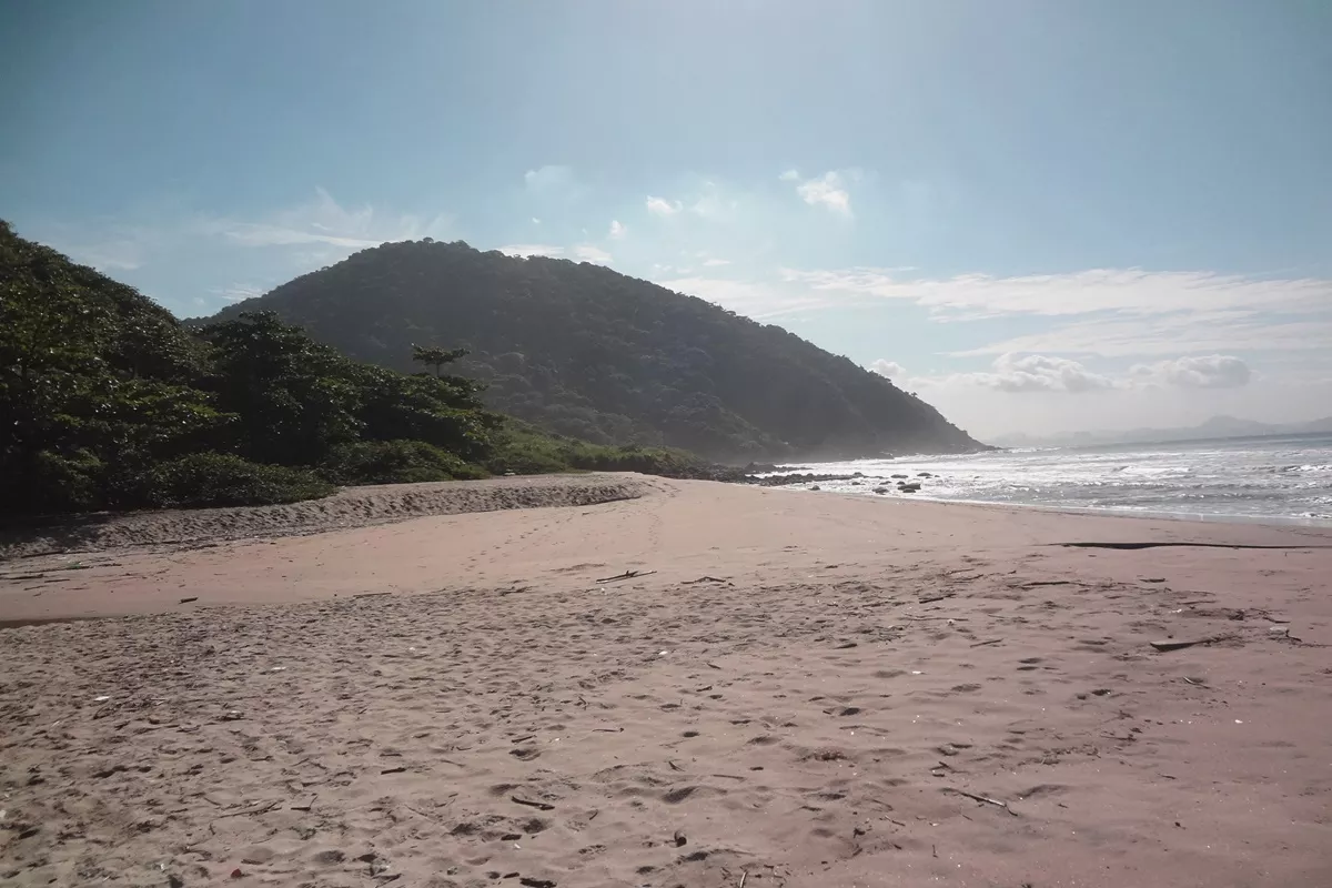 Praia de Itaquitanduva em Praia Grande