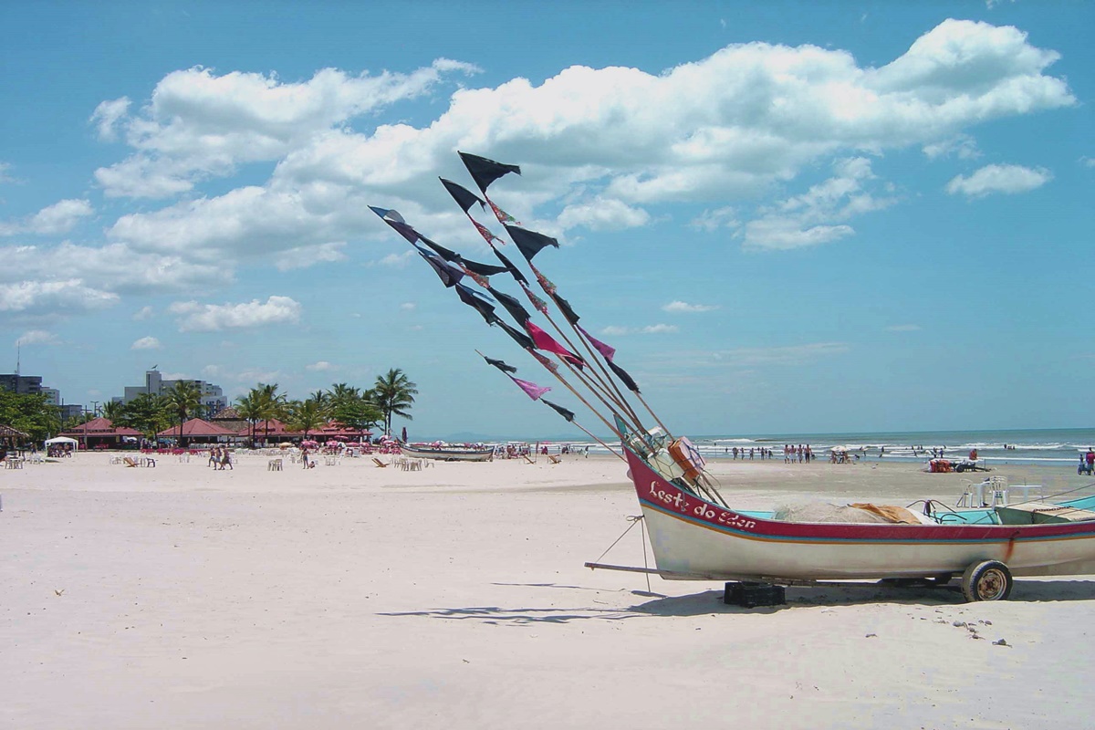 Praia Balneário América em Mongaguá - SP