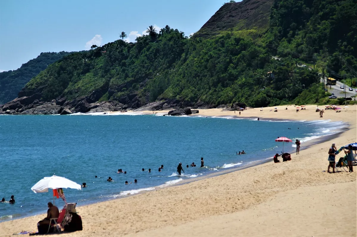Praia Boiçucanga em São Sebastião